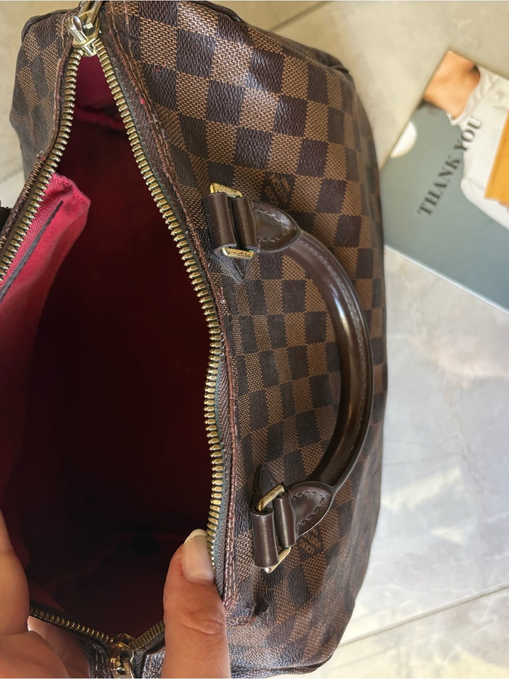 Louis Vuitton Speedy 30 Bandoulière Damier Ebene Handbag – Classic LV - Picture 3 of 11